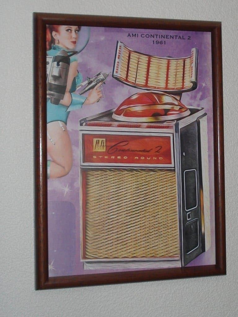 Ami Continental 2       in Lijst      30 x 22  cm, Ophalen of Verzenden, Zo goed als nieuw, 1950 tot 1960, Ami