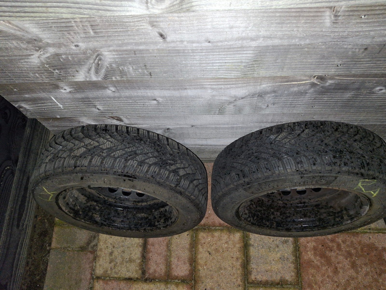 Winterbanden op stalen velg 175/65R14 - Fiat Panda, Ophalen, 14 inch, Gebruikt, 175 mm
