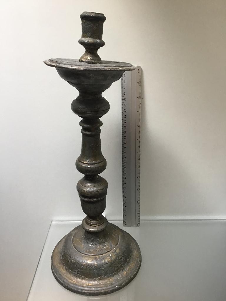 Bodemvondst oude (kerk) kandelaar, Antiek en Kunst, Ophalen