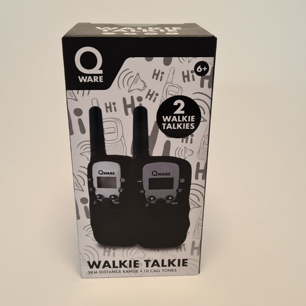 Qware Walkie Talkie Set Zwart | Nieuw, Ophalen of Verzenden, Nieuw