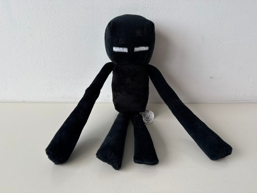 Knuffel Enderman 26 cm / Minecraft / Mojang, Overige karakters, Overige typen, Zwart, Ophalen of Verzenden
