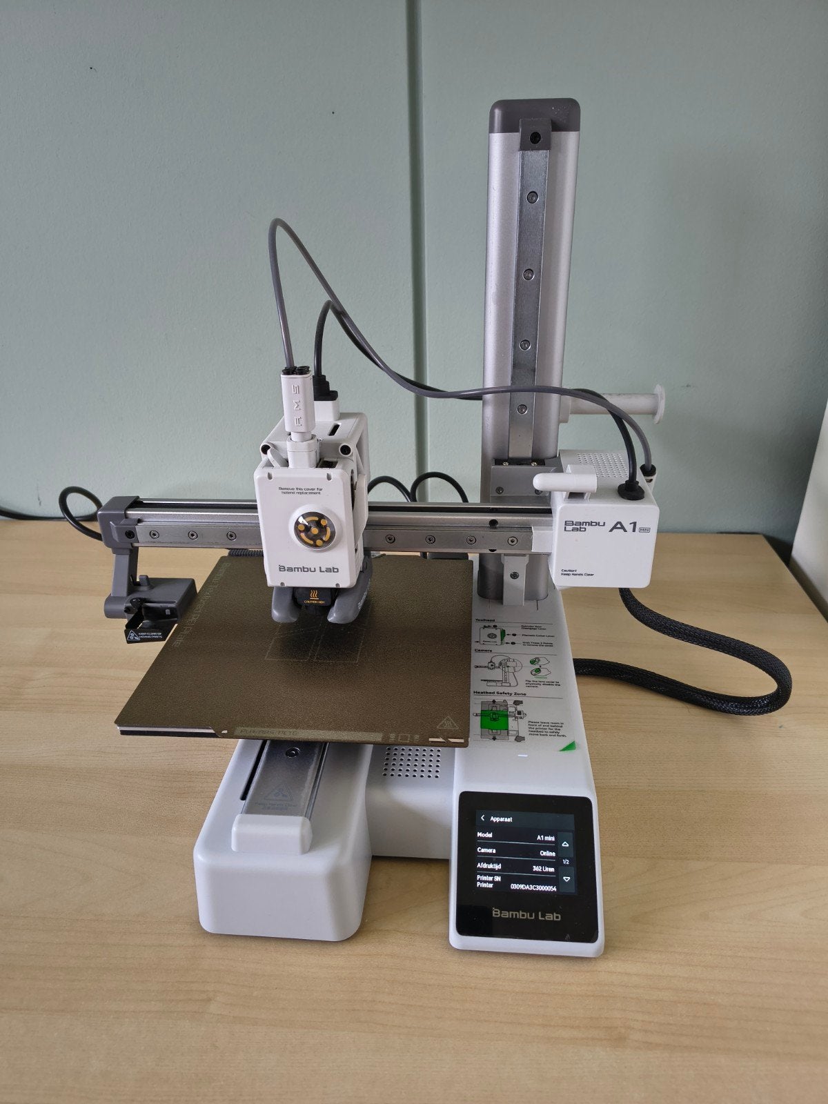 Bambu Lab A1 Mini 3D-printer, Computers en Software, Ophalen, Zo goed als nieuw, Filament, Ingebouwde Wi-Fi