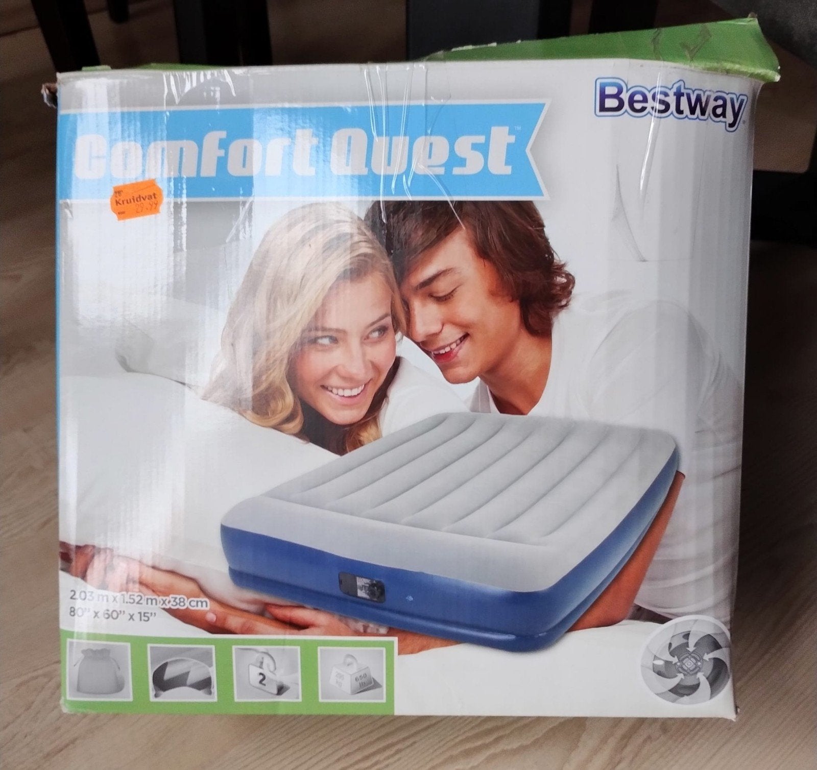 Luchtbed, Ophalen