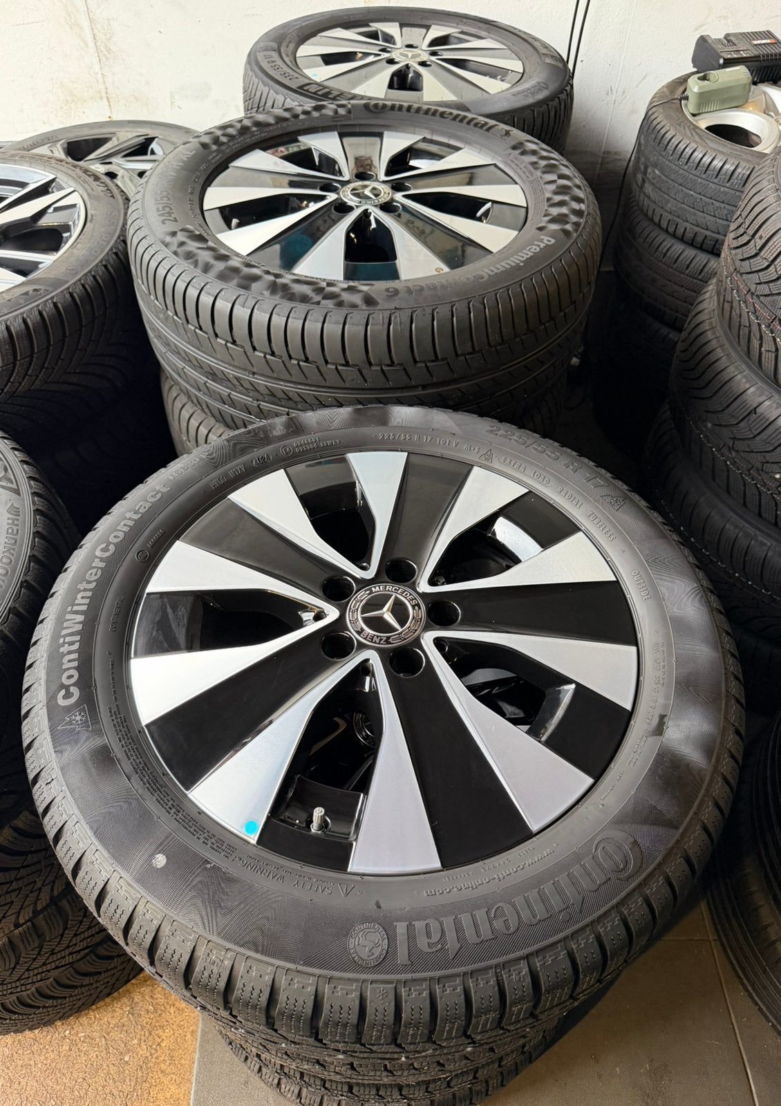 17” Mercedes Vito velgen sets met winterbanden / zomerbanden, Bestelwagen, Banden en Velgen, Nieuw, 17 inch
