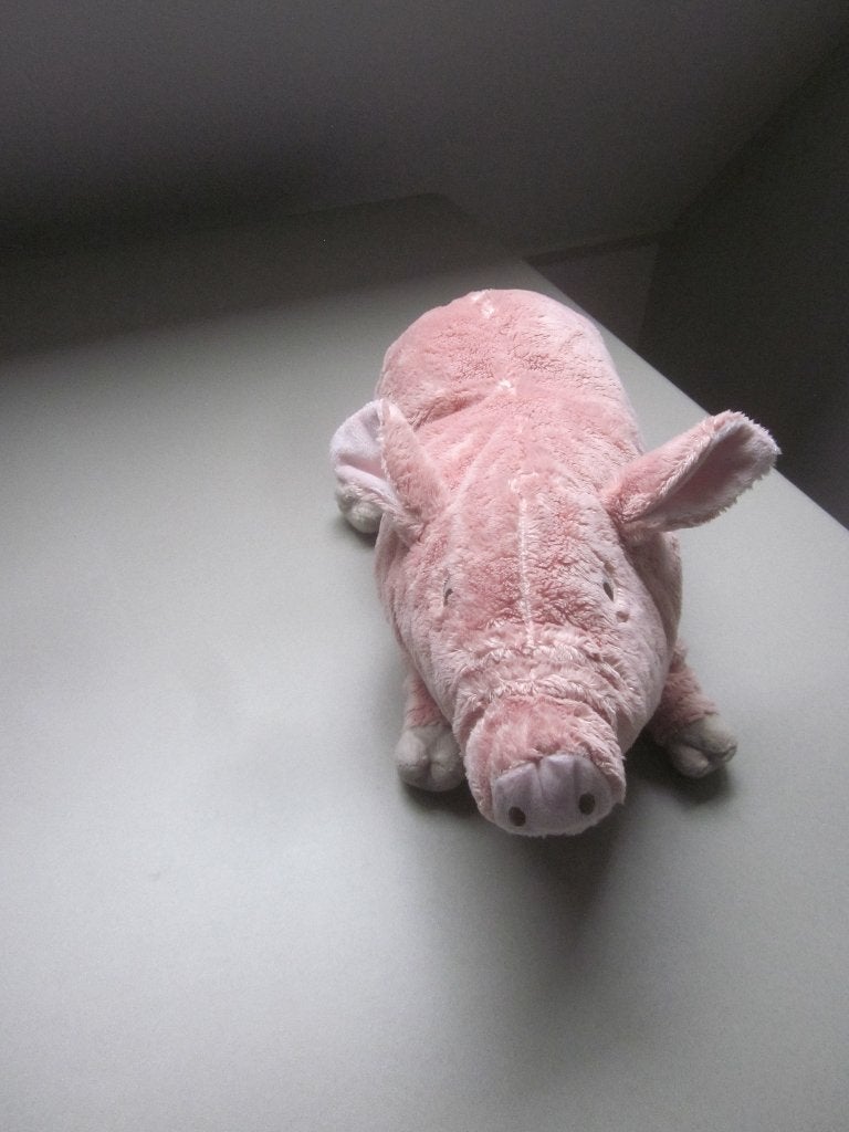 Ikea Knorrig roze superzacht varken - big geborduurde oogjes, Overige typen, Ophalen of Verzenden, Zo goed als nieuw, Middelgroot (20 tot 80 cm)
