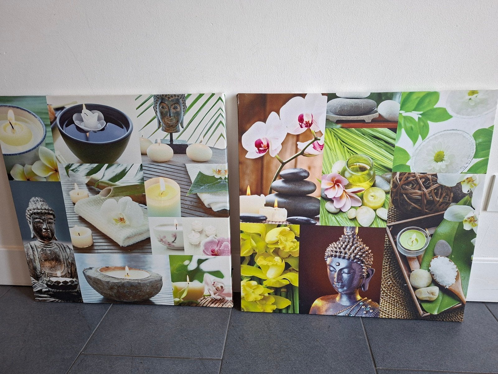 2 canvas doeken 50x50cm, Ophalen, Gebruikt, 50 tot 75 cm, Schilderij