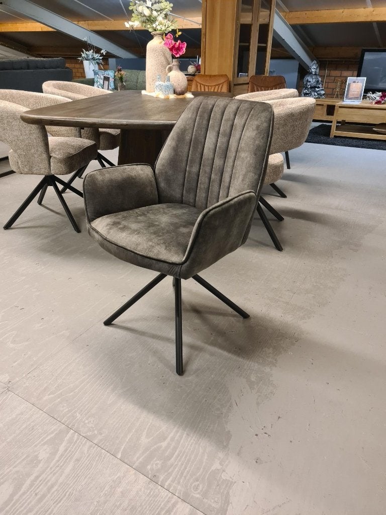 *OPRUIMING* 1 Eetkamerstoel Sting Groen €169,- NU €75,- (2), Huis en Inrichting, Stoelen, Overige kleuren, Ophalen of Verzenden
