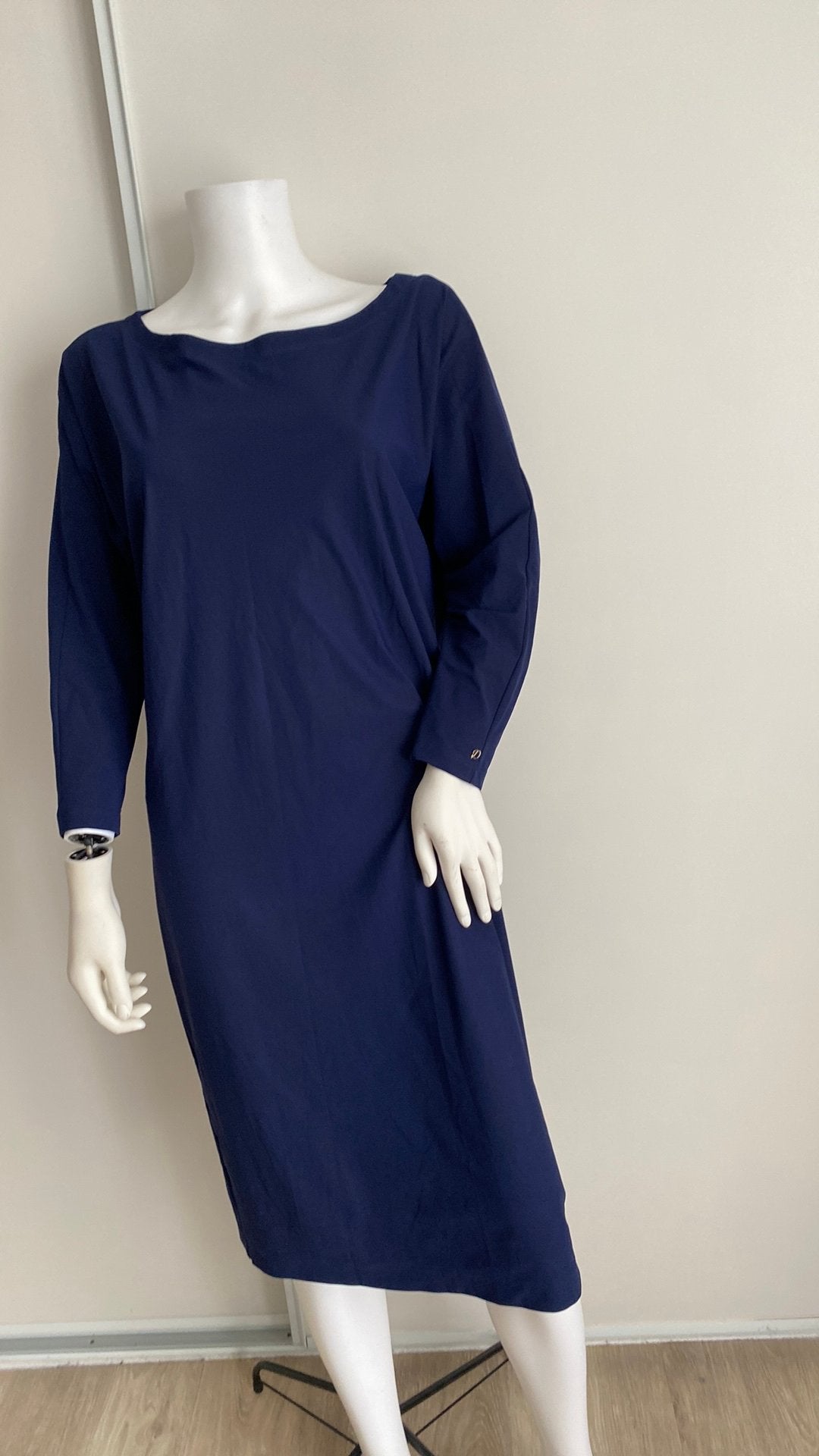 La dress by simone M, Maat 38/40 (M), Blauw, Ophalen of Verzenden, Zo goed als nieuw