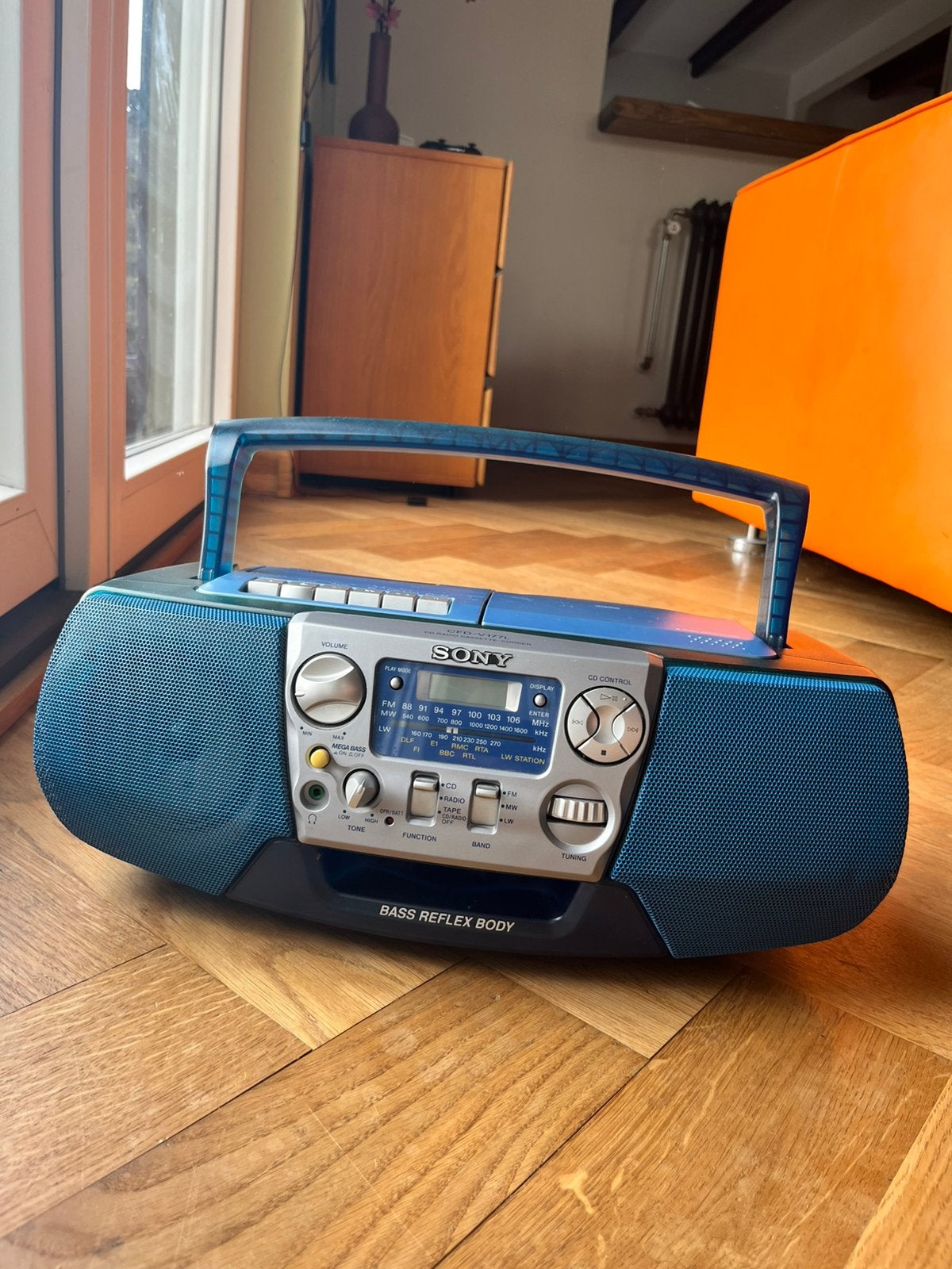 Sony CFD-V177L Boombox - CD, Cassette & Radio, Audio, Tv en Foto, Radio's, Ophalen of Verzenden, Gebruikt, Radio, Met cd-speler