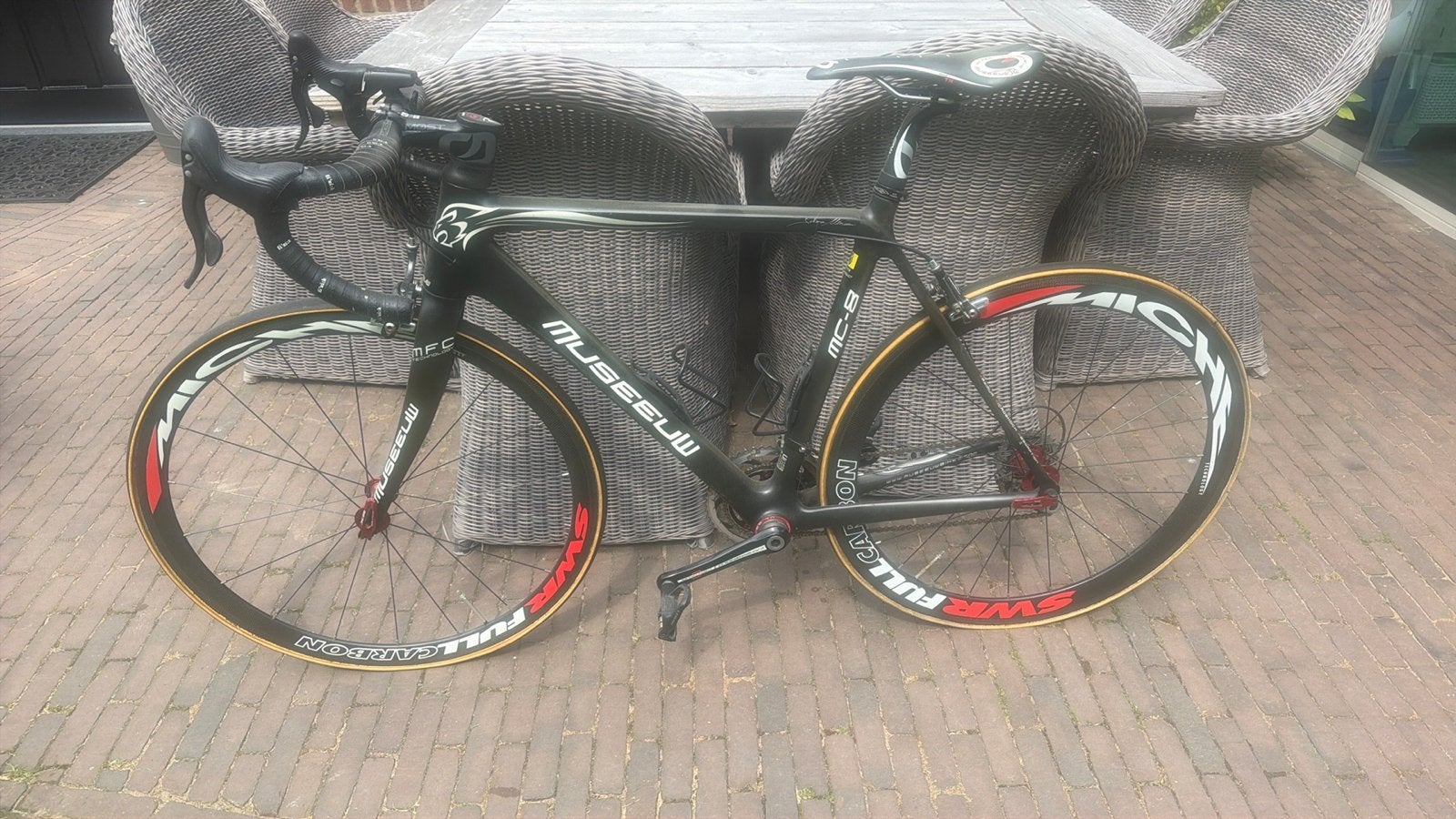 Museeuw MC-8 Carbon Racefiets - Zo .goed als nieuw, 28 inch, Carbon, Velgrem, Zo goed als nieuw