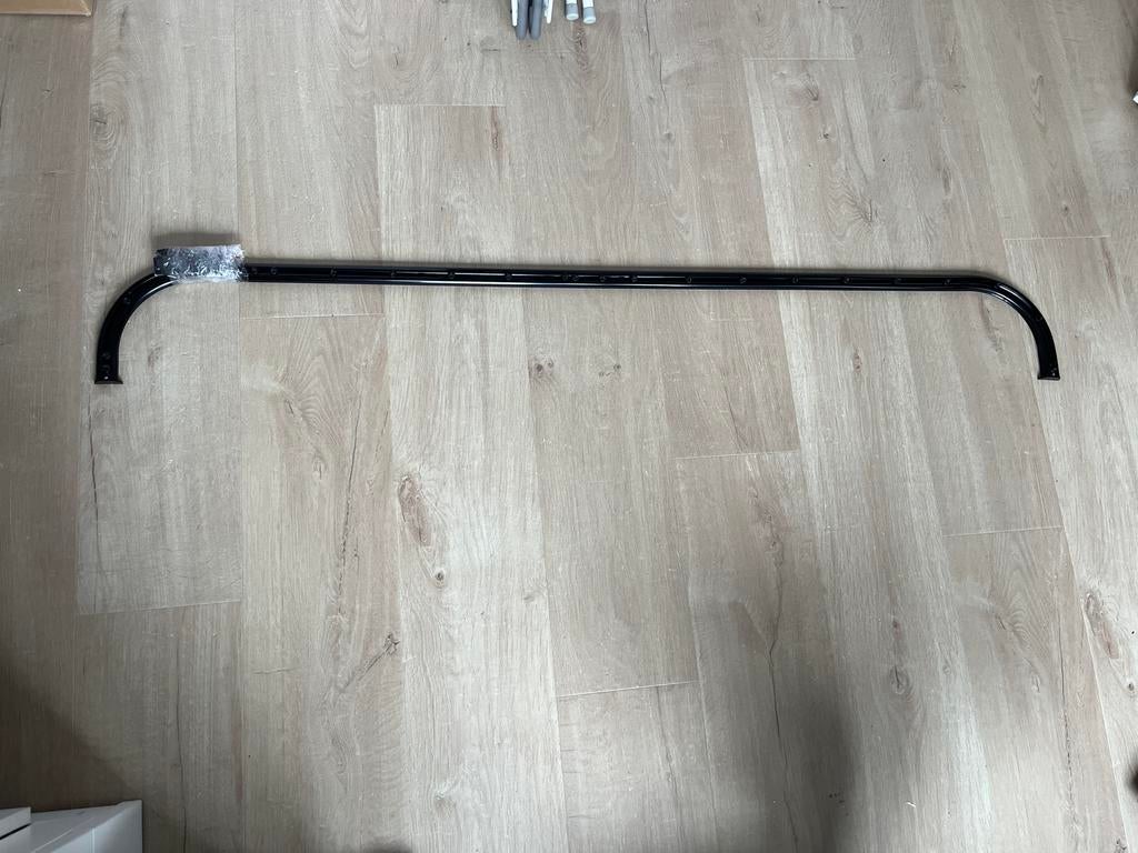 Gamma Gordijnrail Deluxe Zwart 132 cm breed, 15 cm diep, Ophalen, 100 tot 150 cm, Zwart, Nieuw