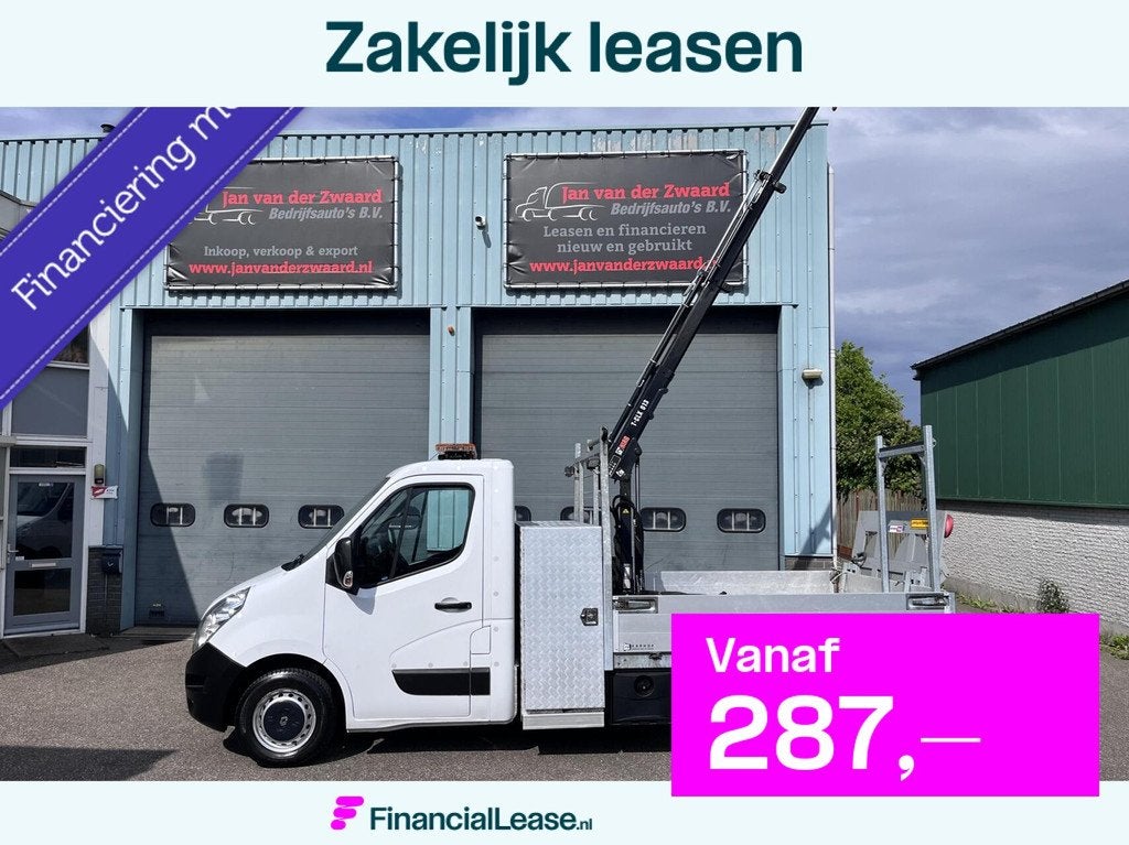 Renault Master opel movano T35 2.3 DCI Open laadbak Hydrauli, 145 pk, Gebruikt, Euro 6, 4 cilinders