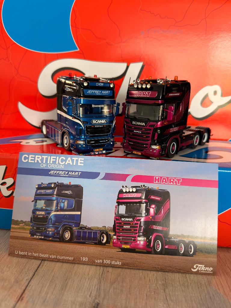 Tekno Hart Transport Jeffrey Hart, Hobby en Vrije tijd, Modelauto's | 1:50, Ophalen, Nieuw, Bus of Vrachtwagen, Tekno