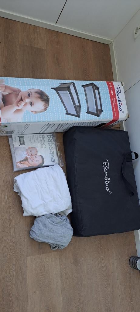 Bambino Reisbedje / campingbedje compleet, Ophalen of Verzenden, Zo goed als nieuw, Reisbedje