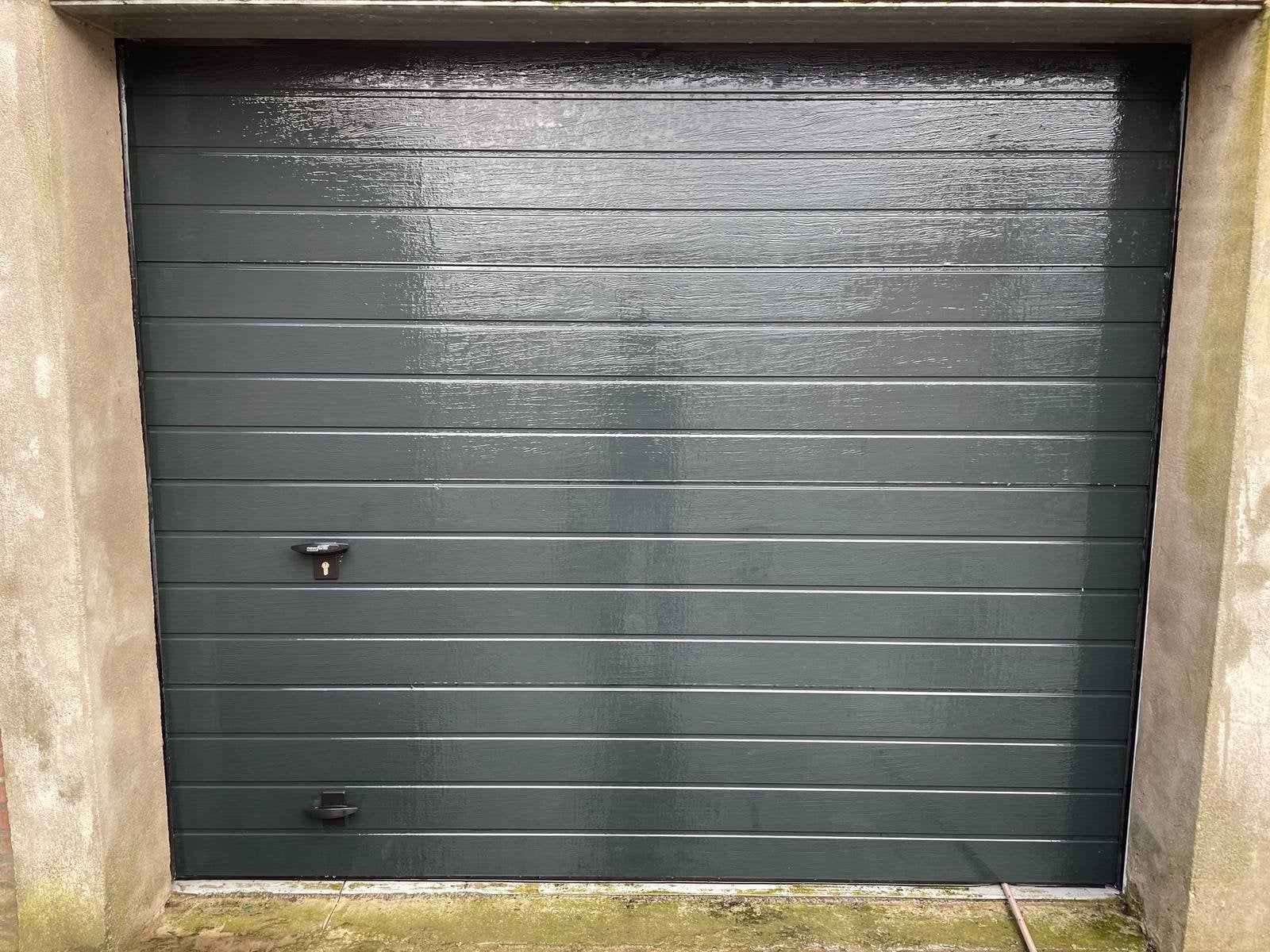 Sectionaal garagedeur, Doe-het-zelf en Verbouw, Gebruikt, Garagedeur, Ophalen of Verzenden, 120 cm of meer