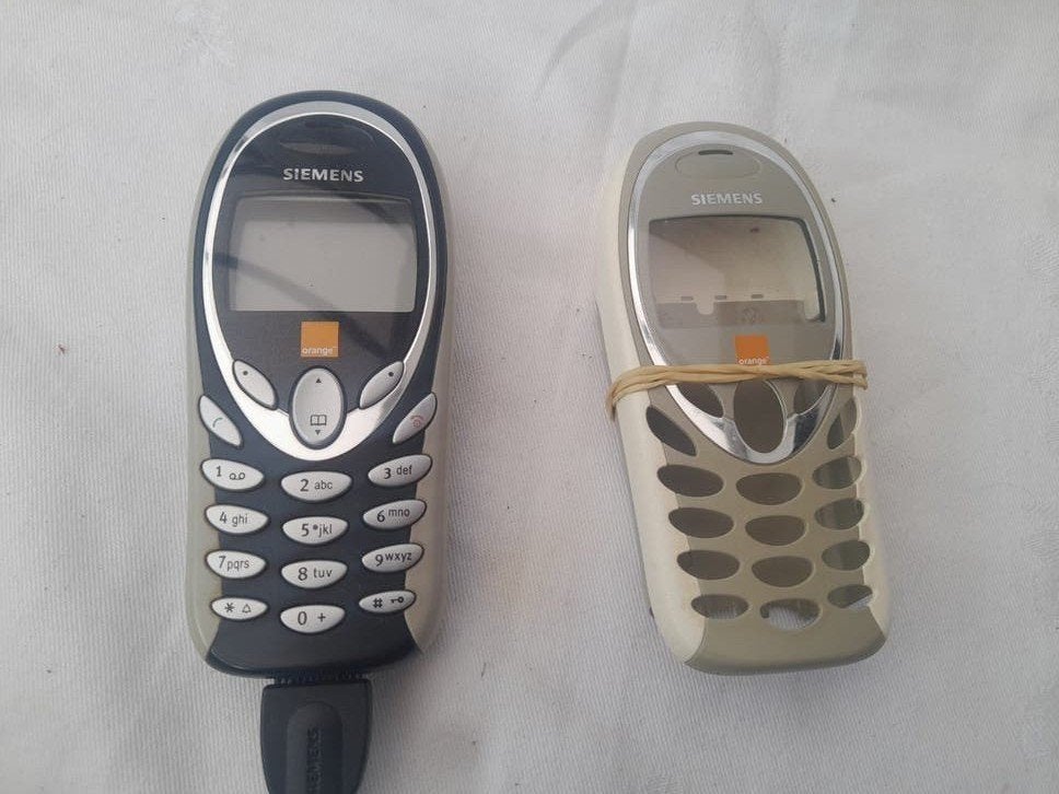 Siemens C65 Orange mobiele telefoon met Sanquin logo, Telecommunicatie, Gebruikt, Ophalen of Verzenden, Klassiek of Candybar, Zonder simlock