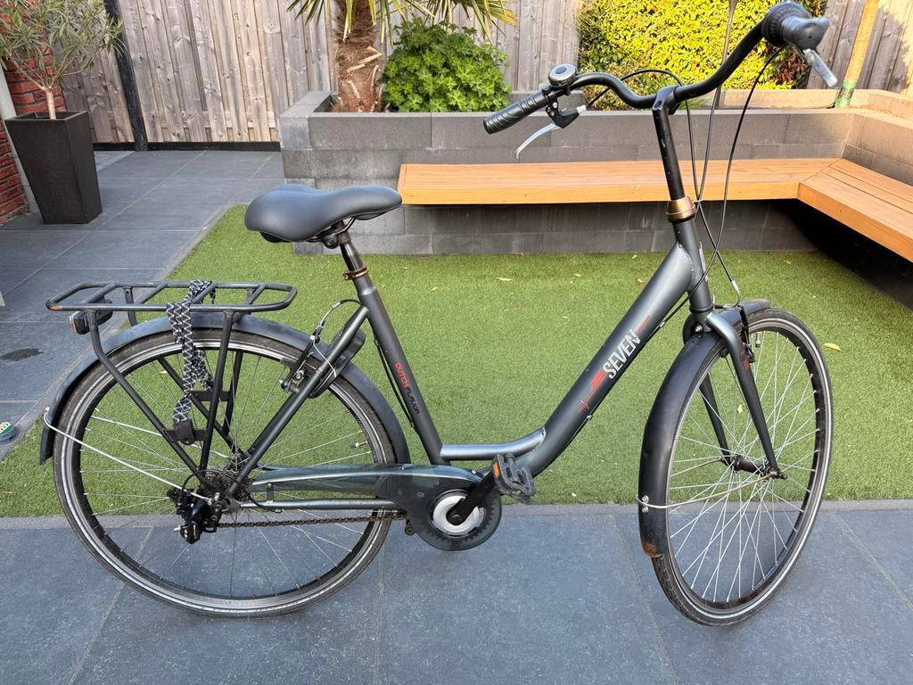 Dutch Flavor Seven Damesfiets - opknapper!, Fietsen en Brommers, Gebruikt, Velgrem, Versnellingen, 50 tot 53 cm