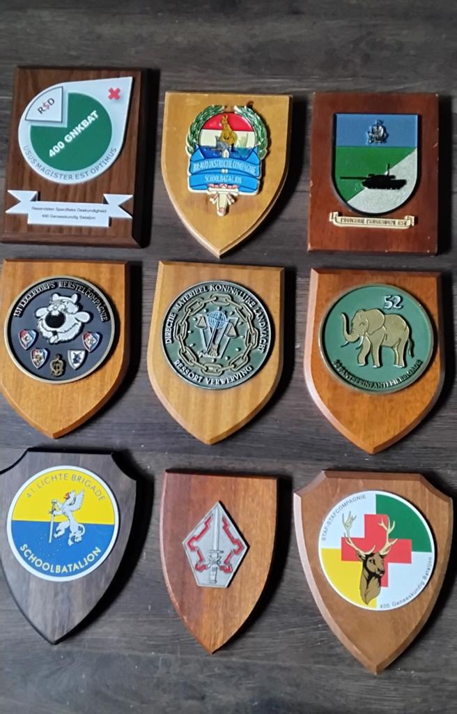 Militaire schildjes, Ophalen of Verzenden, Landmacht, Nederland