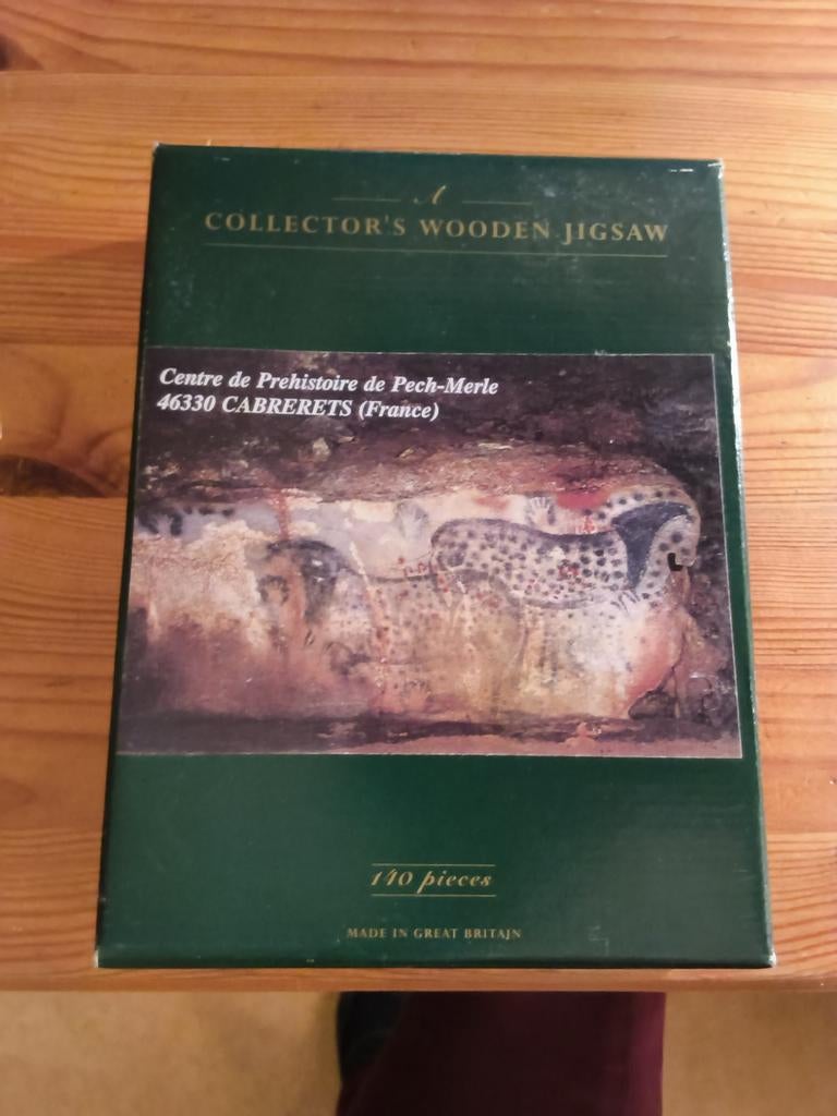 Collector's Wooden Jigsaw - Pech-Merle Grotschildering, Ophalen of Verzenden, Minder dan 500 stukjes, Gebruikt, Legpuzzel