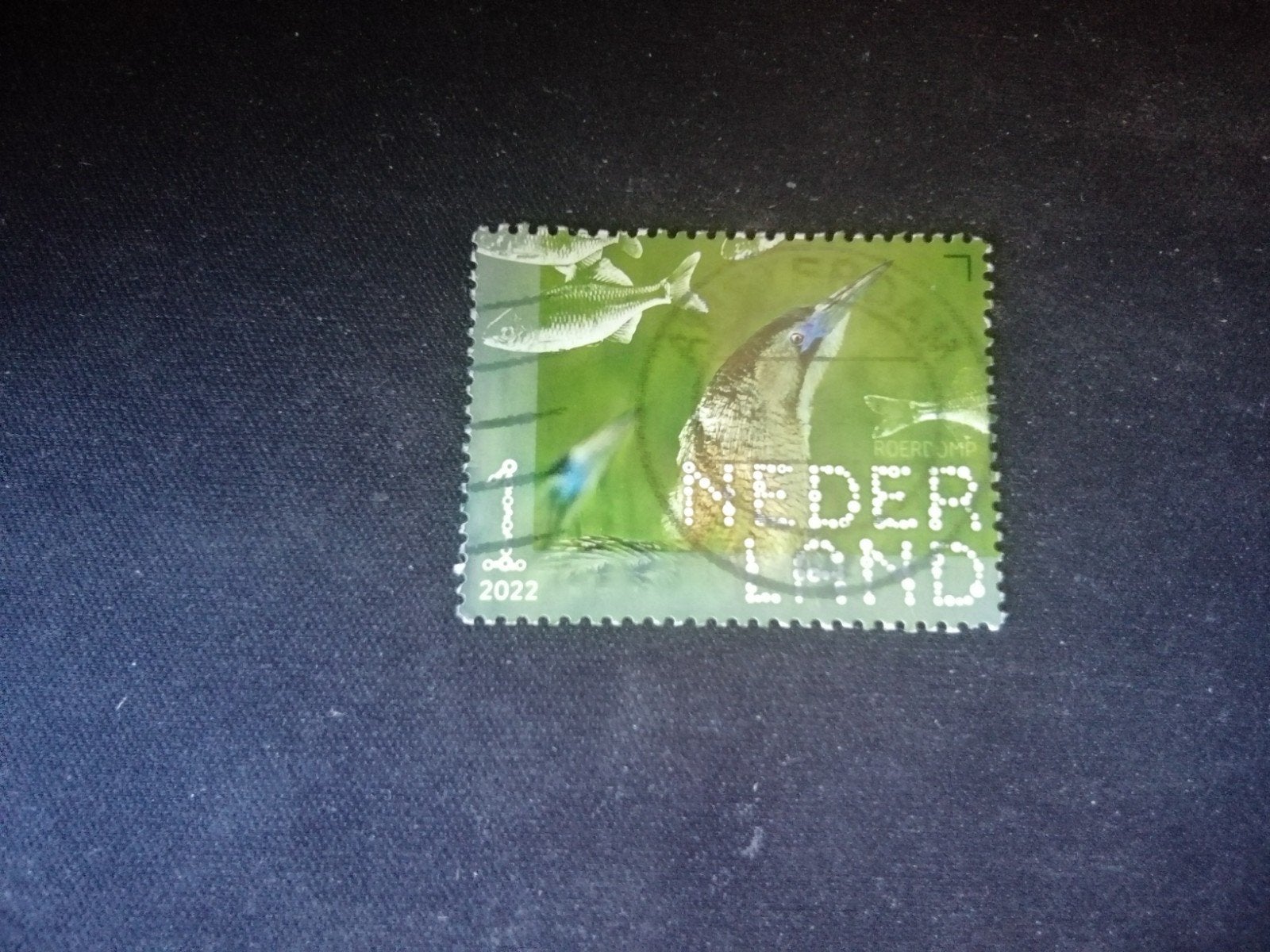 NEDERLAND NIEUWKOOPSE PLASSEN ROERDOMP GESTEMPELD, Ophalen of Verzenden, Na 1940, Gestempeld