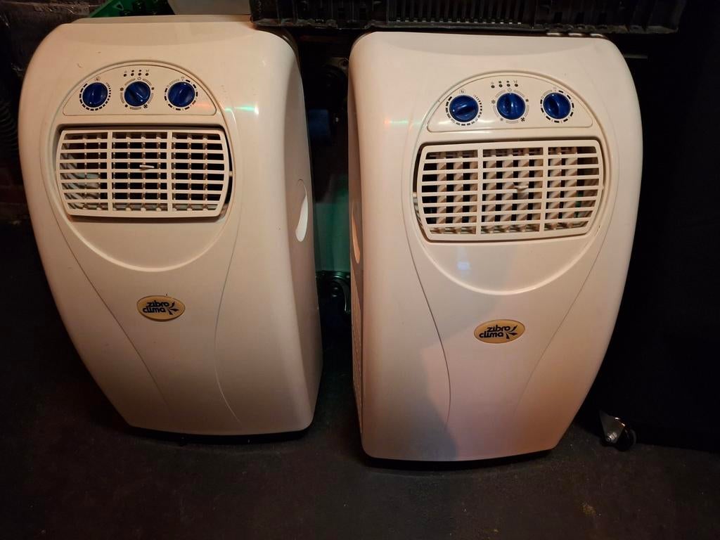 2 st mobiele airco's Zibro Clima, Ophalen, Gebruikt, 3 snelheden of meer, Mobiele airco