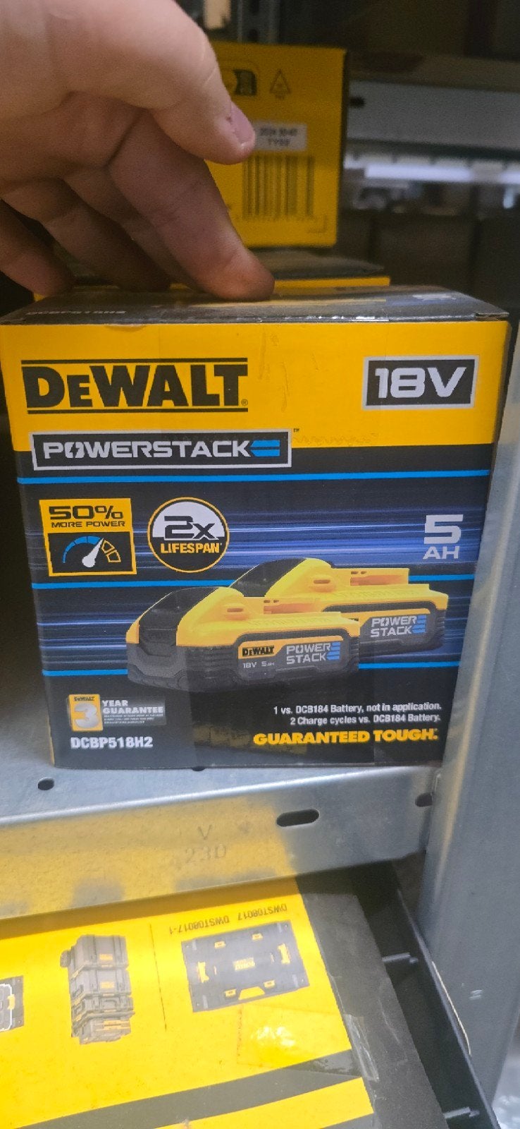 Nieuwe DeWalt Powerstack Accu 18V 5Ah DCBP518H2