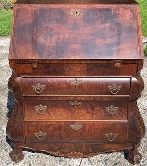 antieke secretaire, Ophalen