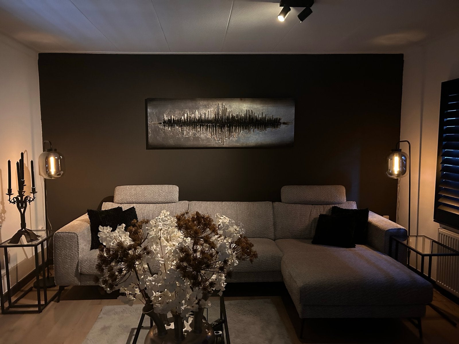 Twee Moderne Vloerlampen te koop!, Ophalen, E27 (groot), Metaal, 150 tot 200 cm