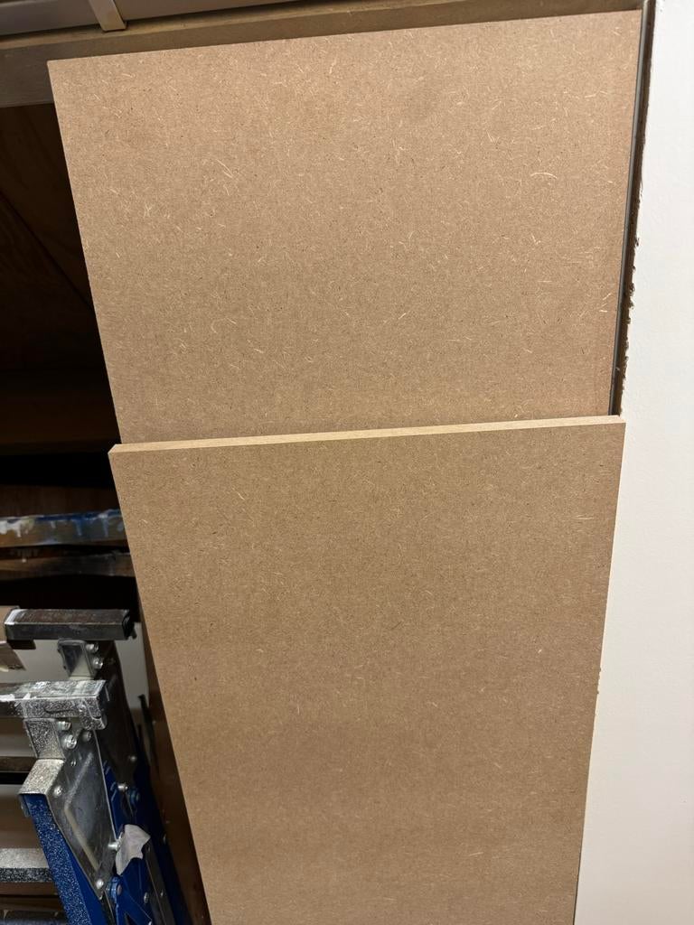 MDF platen 18 mm, Doe-het-zelf en Verbouw, Platen en Panelen, Ophalen, Zo goed als nieuw, Overige materialen, Minder dan 20 mm