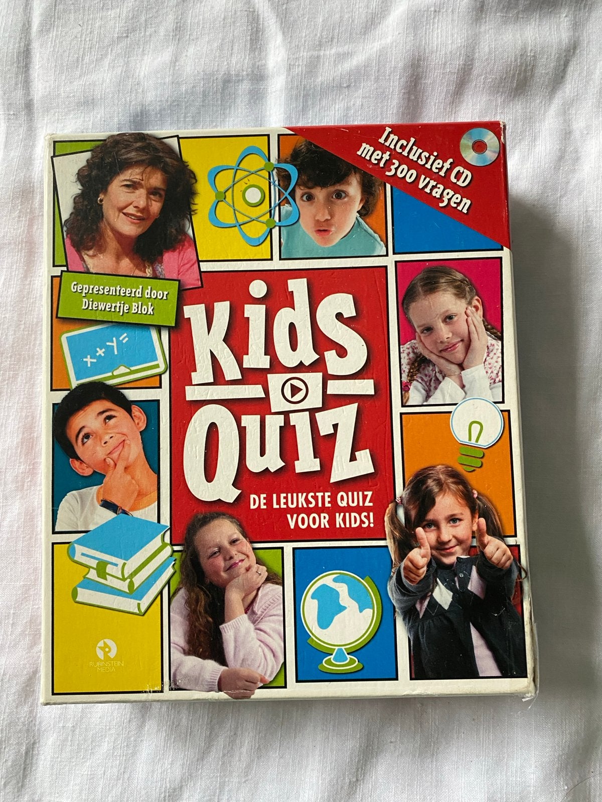 Kids Quiz: De Leukste Quiz voor Kids! (incl. CD), Drie of vier spelers, Ophalen of Verzenden, Gebruikt