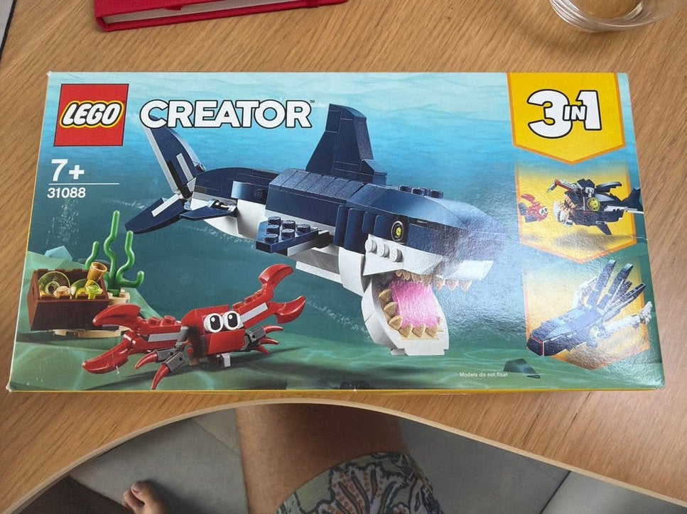 Lego Creator 31088 Diepzee wezens 3-in-1, Kinderen en Baby's, Speelgoed | Duplo en Lego, Lego, Ophalen of Verzenden, Zo goed als nieuw