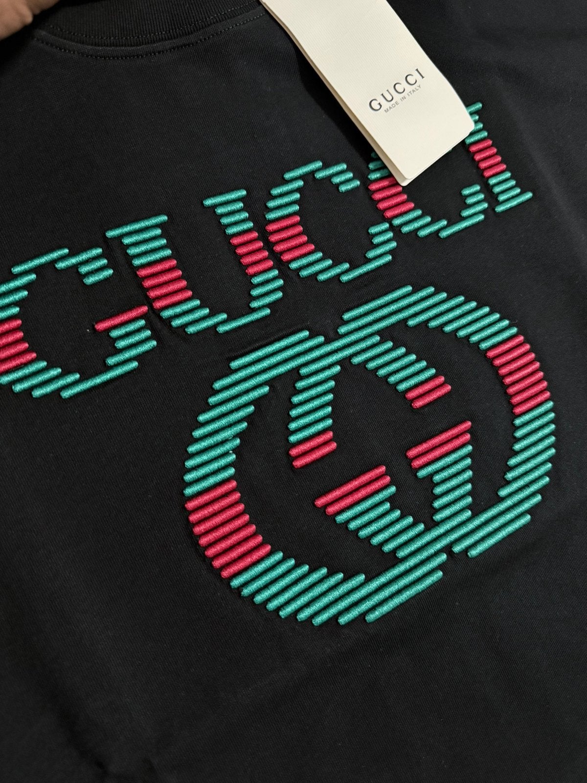 Gucci T-shirt van 100% katoen, Ophalen of Verzenden, Nieuw, Overige maten, Zwart