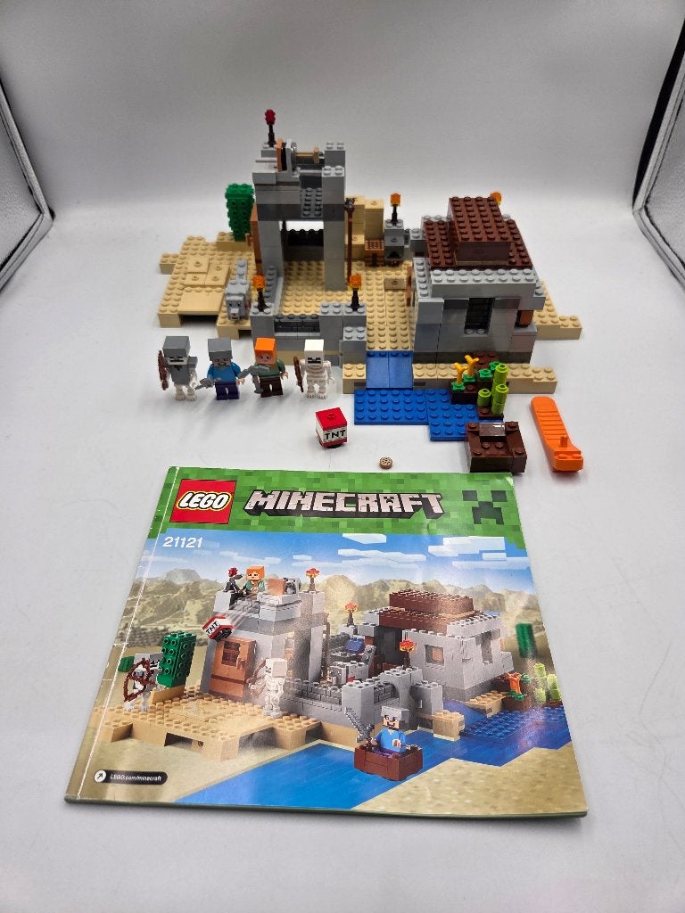 Lego 21121 The Desert Outpost, Compleet, Minecraft, Lego, Ophalen of Verzenden