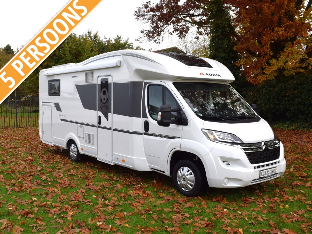 Adria Matrix Axess 670 SC Queensbed Hefbed 2018 XL Garage, Caravans en Kamperen, Campers, Ringverwarming, Bedrijf, Adria, 7 tot 8 meter