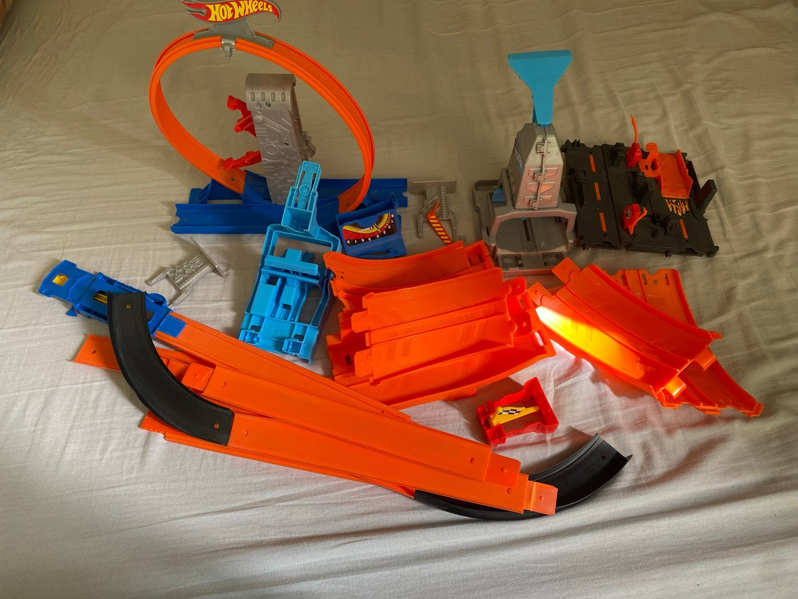 Hot Wheels Racebaan met Looping en Diverse Onderdelen, Ophalen, Met looping, Racebaan, Gebruikt