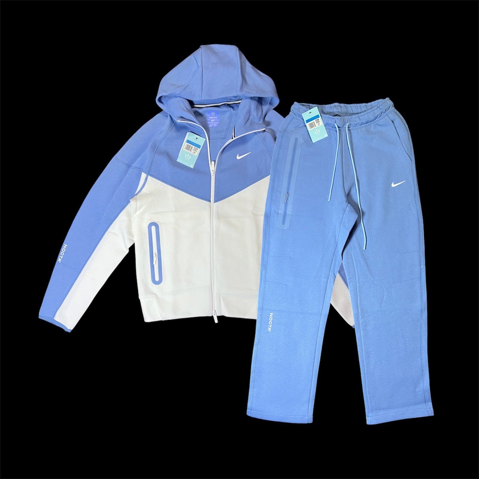 Nike x NOCTA Tech Fleece Tracksuit – Blue/White Size M, N, N, Nieuw, Ophalen of Verzenden