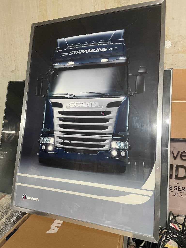 4 Scania poster met lijst of zonder lijst, Ophalen of Verzenden, Auto's