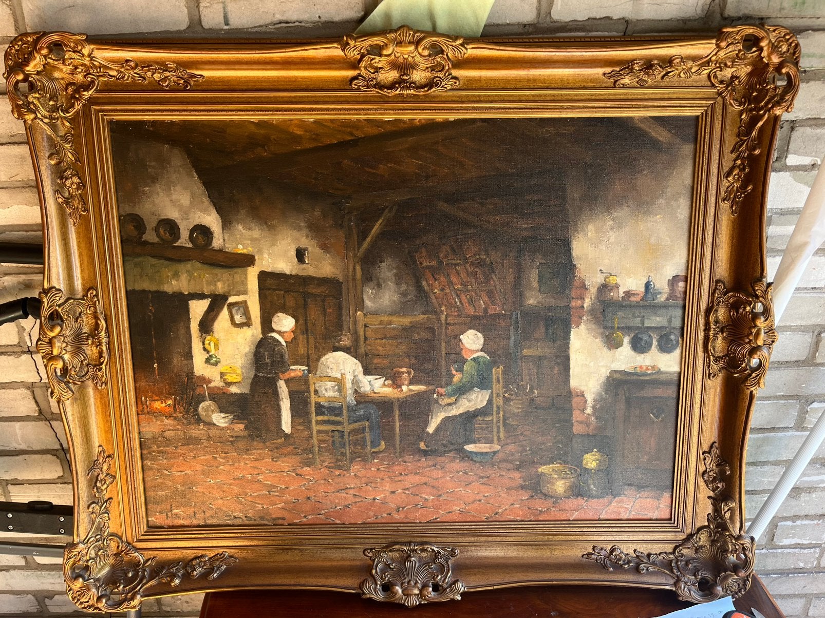 Mooi schilderij keuken boerderij, Ophalen