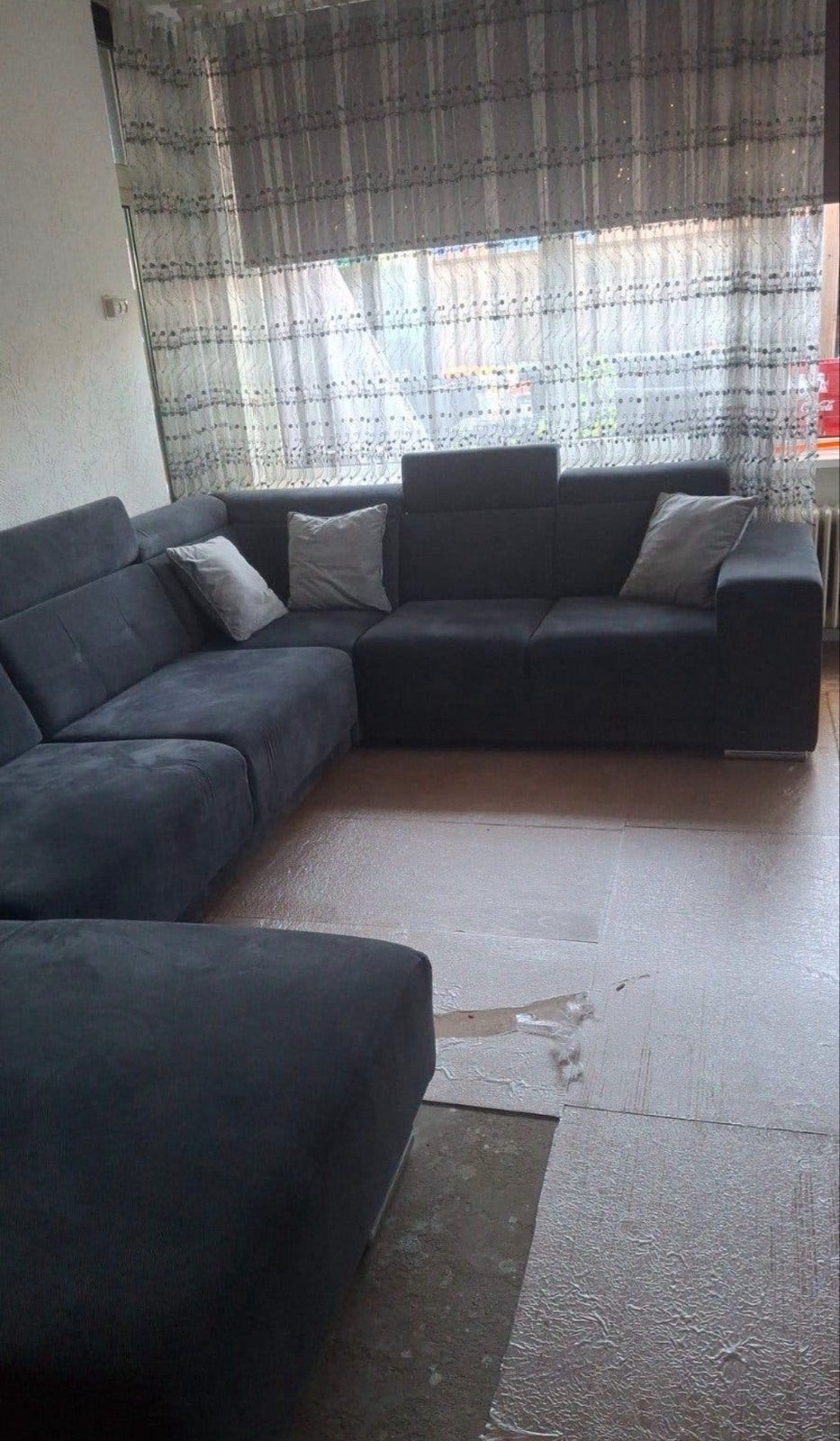 Ruime Hoekbank met Eiland - 360x240 cm, Ophalen, Gebruikt, Hoekbank, 300 cm of meer