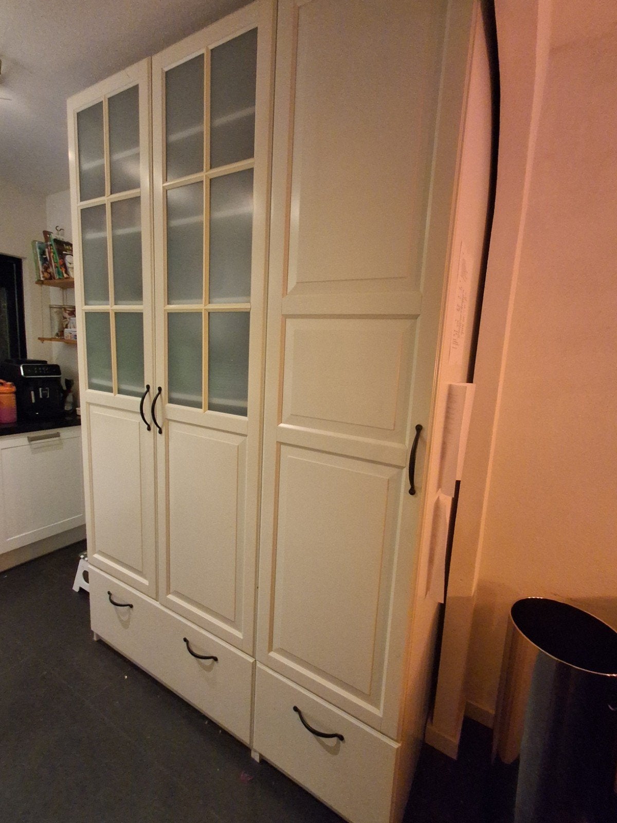 IKEA Pax (Kleding)kast met deuren en lades, Ophalen, Gebruikt, 100 tot 150 cm, 200 cm of meer