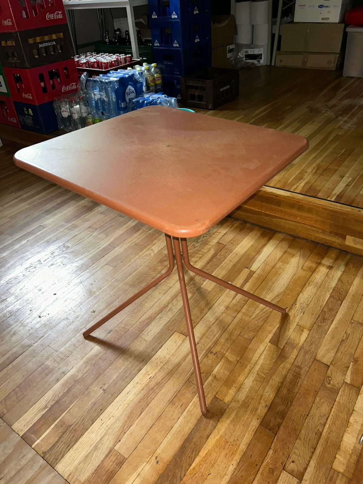 Terras tafel, Tuin en Terras, Tuintafels, Ophalen, Gebruikt, Vierkant
