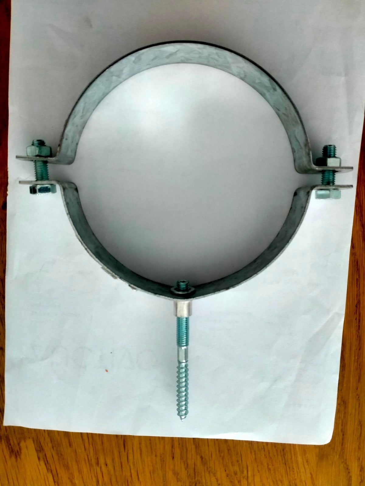 Pijpklem met schroefdraad gegalvaniseerd 100mm, Ophalen of Verzenden, Nieuw