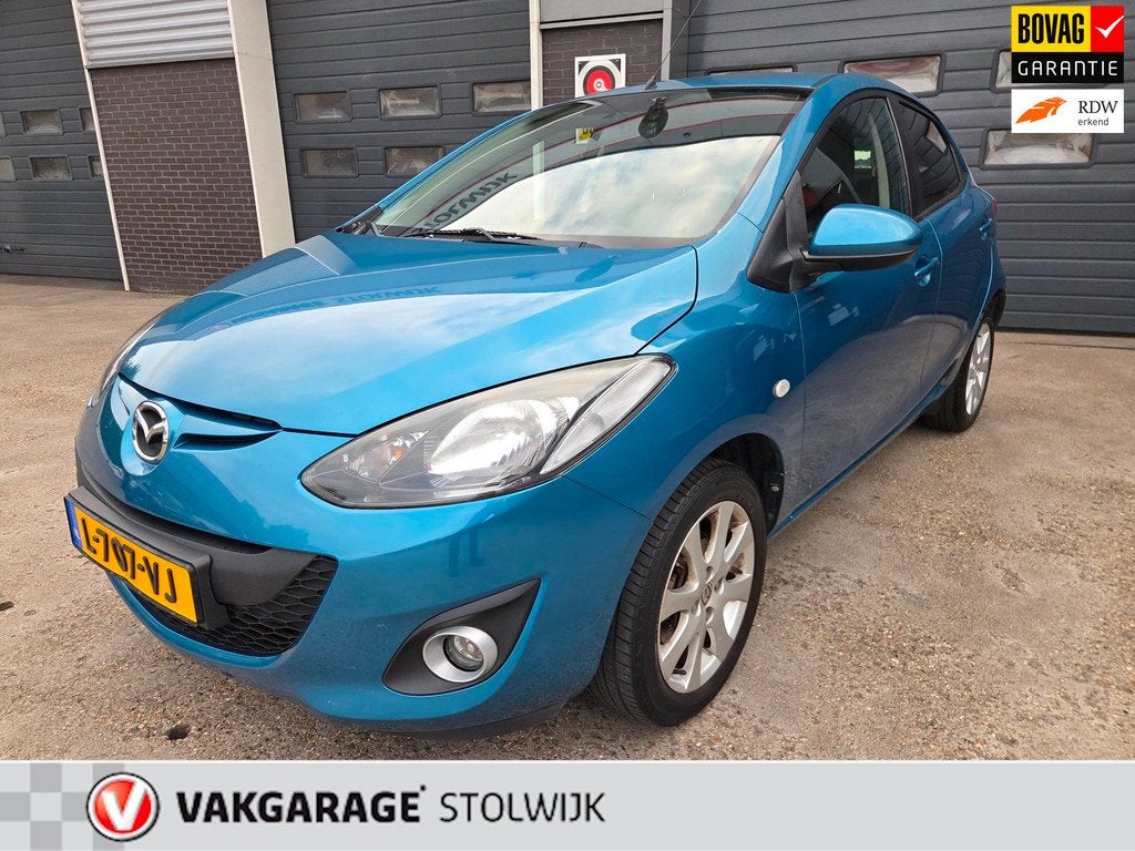 Mazda 2 1.3 Cool Nette auto, Weinig Kilometers, Airco., Auto's, Mazda, Voorwielaandrijving, Euro 5, Zwart, 4 cilinders