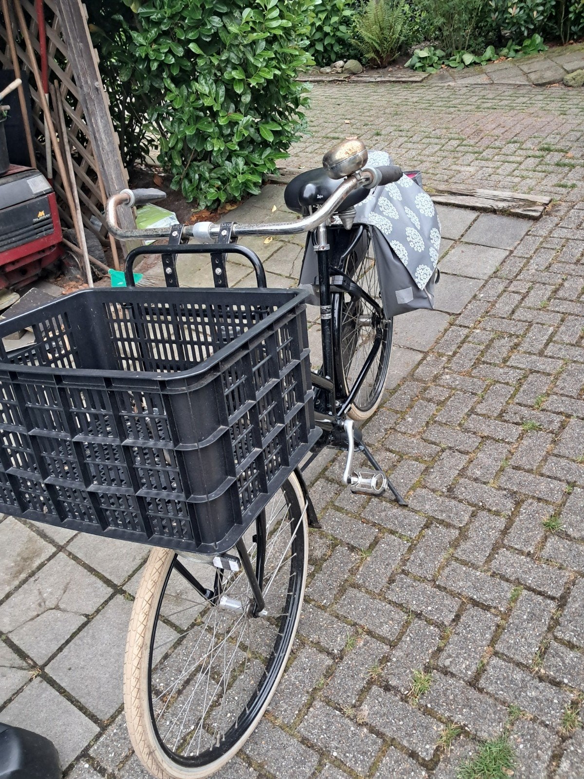 Sparta Pick-Up fiets met mand en fietstassen, Terugtraprem, Sparta, Ophalen of Verzenden, 53 tot 56 cm