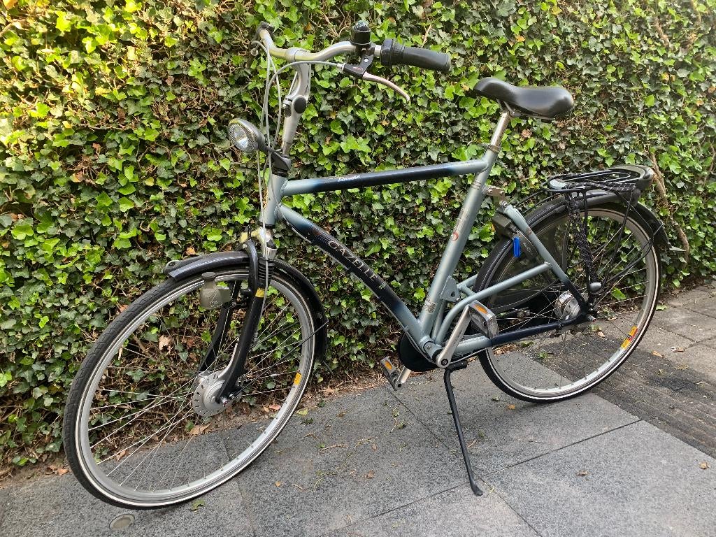 Fijne Gazelle herenfiets, Fietsen en Brommers, Ophalen, Gebruikt, Versnellingen, 57 tot 61 cm