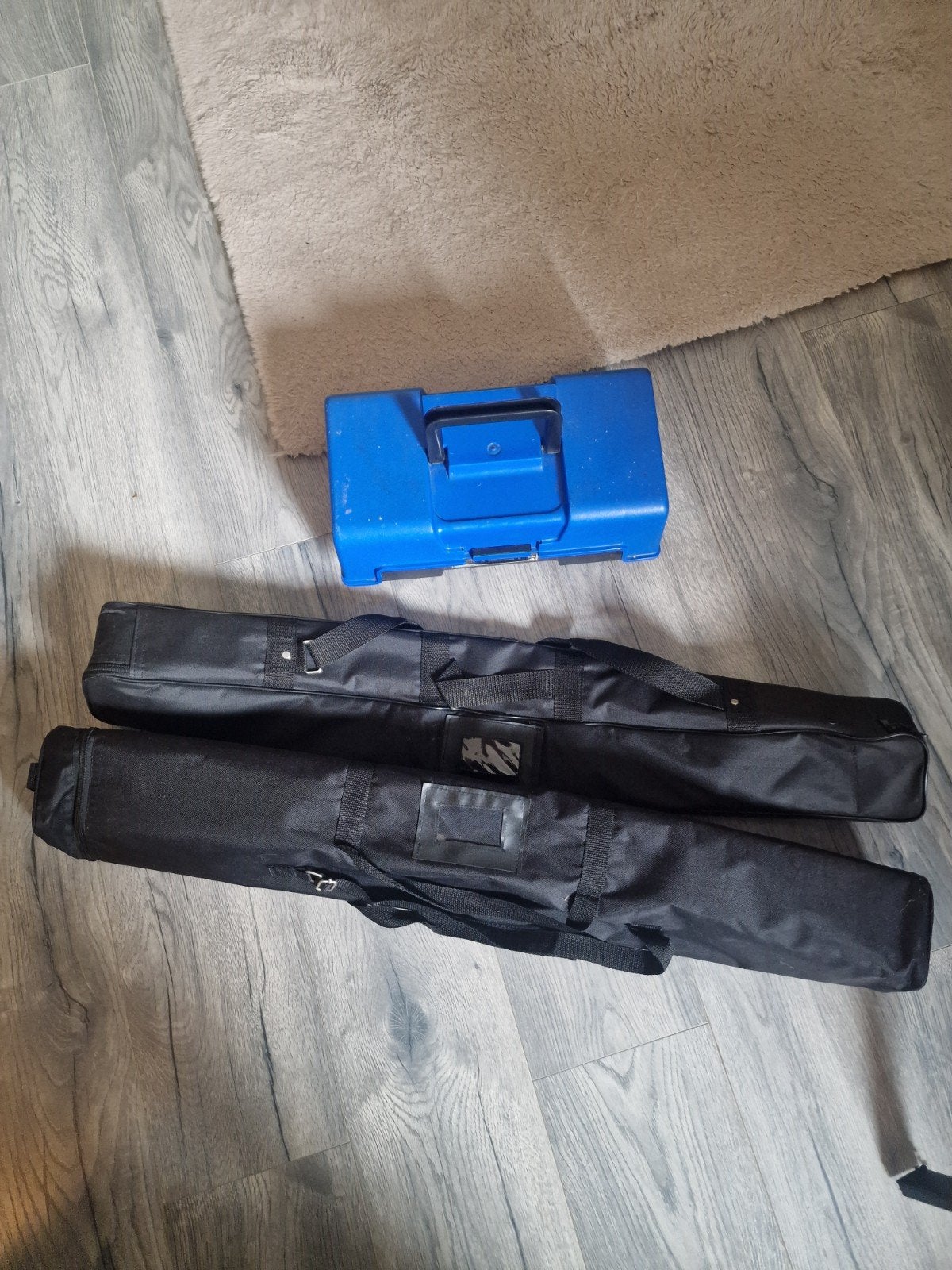 Viskoffer en 2 hengeltassen, Ophalen, Gebruikt, Overige typen