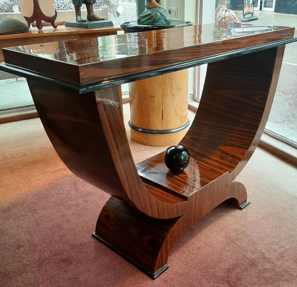 Art Deco stijl palissander wandtafel, Antiek en Kunst, Antiek | Meubels | Kasten, Ophalen of Verzenden
