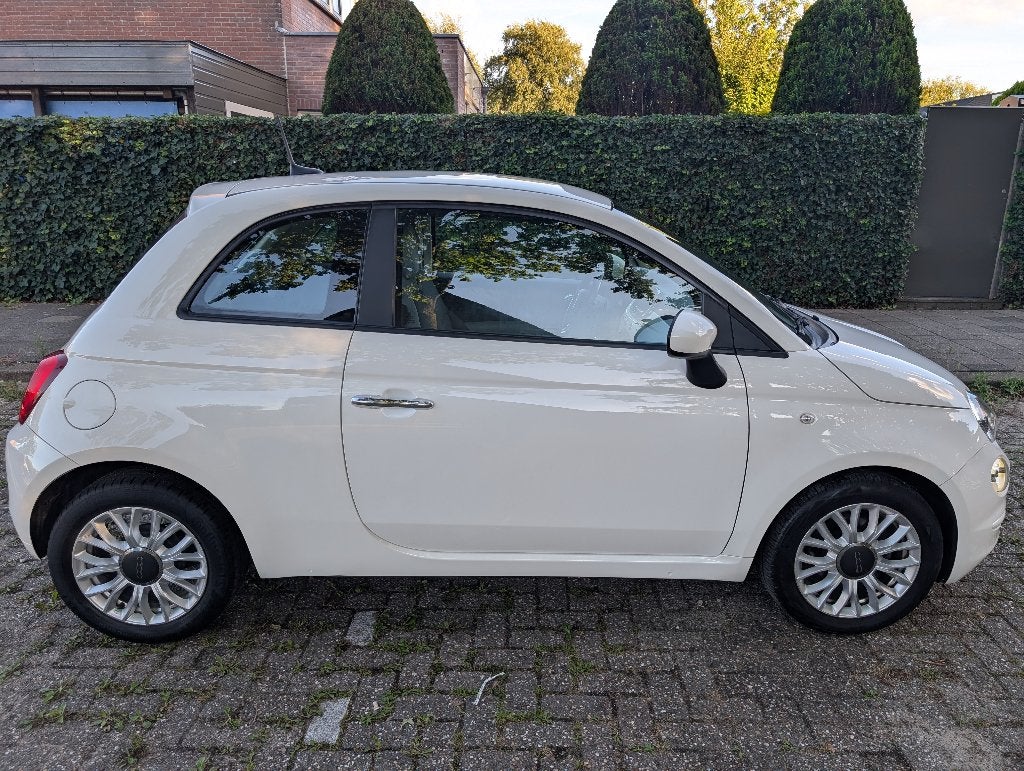 Fiat 500 Twinair Turbo 80pk Dualogic 2016 Wit, Auto's, Elektrische ramen, Stof, 31 €/maand, Wit
