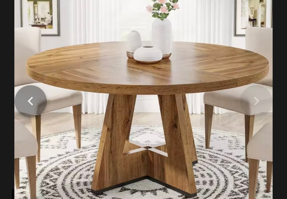 Nieuw Ronde eettafel. 120cm, Ophalen, Overige materialen, 50 tot 100 cm, 100 tot 150 cm