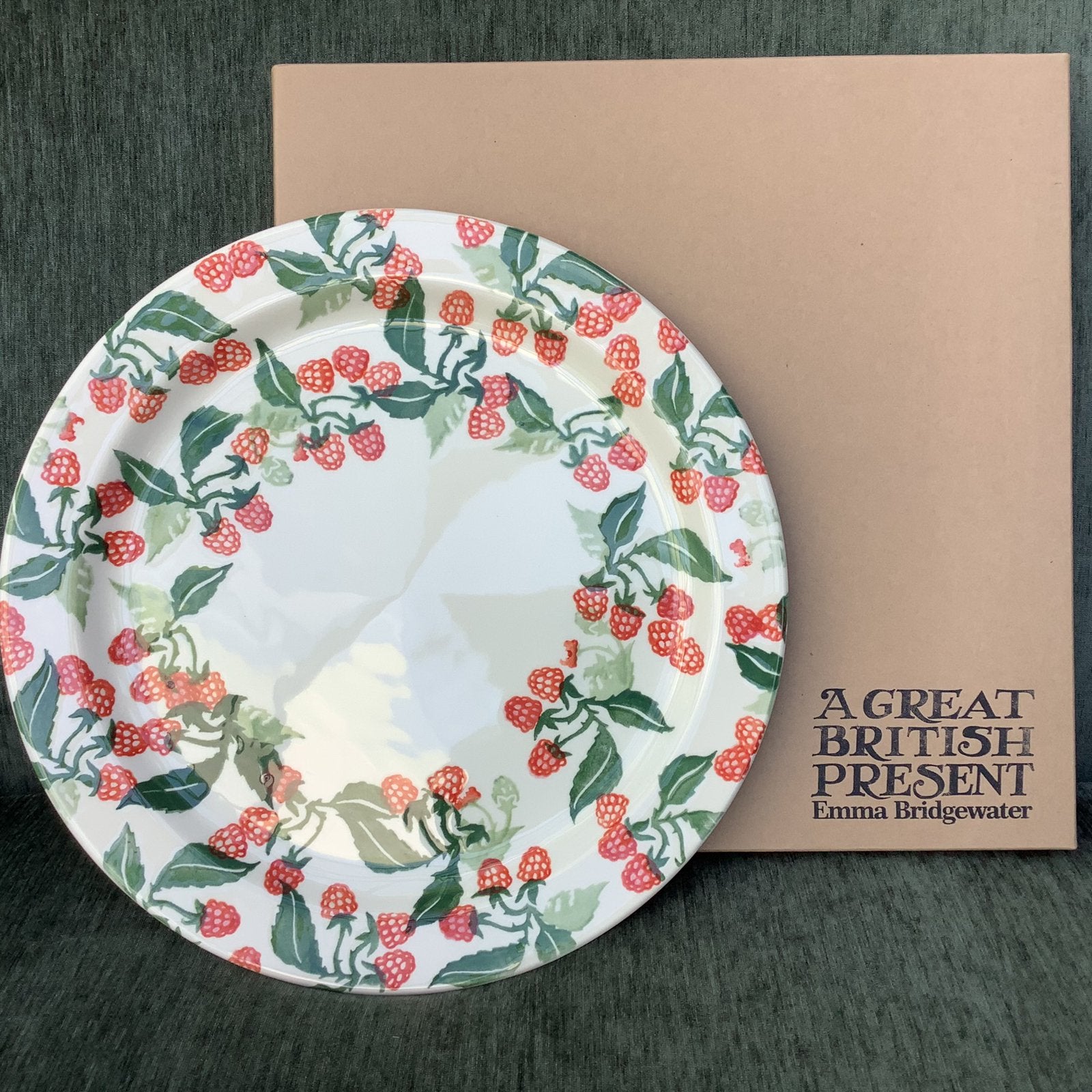 Emma Bridgewater - servies - Cakeplate- Raspberries - Nieuw!, Nieuw, Ophalen of Verzenden, Schaal of Schalen, Emma Bridgewater